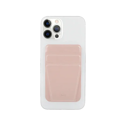 Uniq Lyft Magnetic Snap-On Stand And Card Holder - Pink - Tashqila Uniq Lyft Magnetic Snap-On Stand And Card Holder - Pink - Tashqila